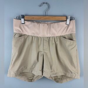 GAP Maternity Beige Low Panel Shorts